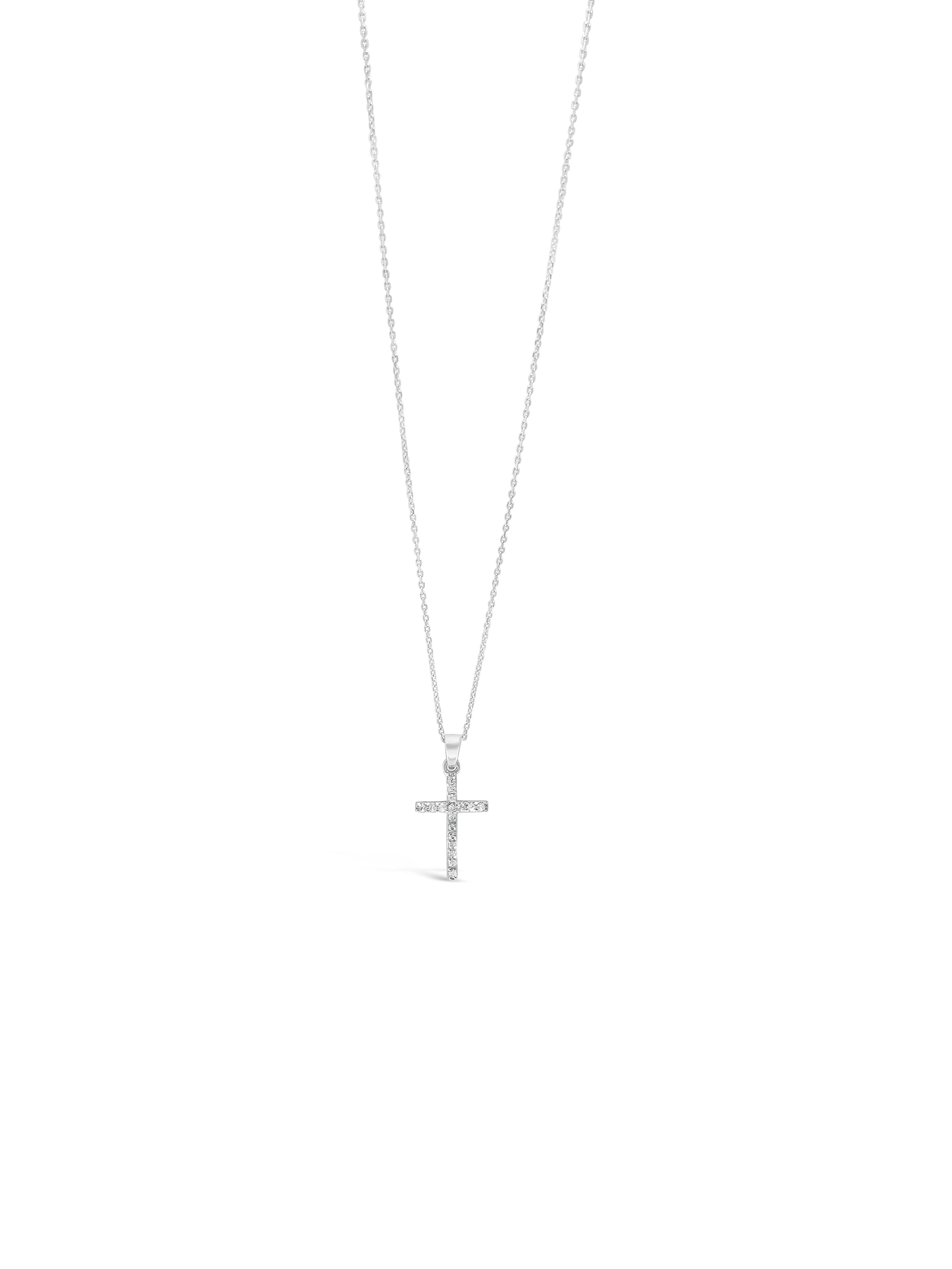 Absolute Jewellery Diamante Cross Necklace HCC106