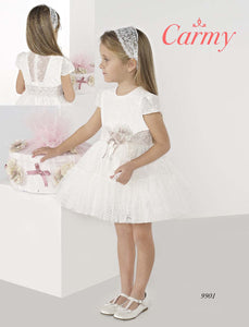 Carmy Communion Dress 9901G - White