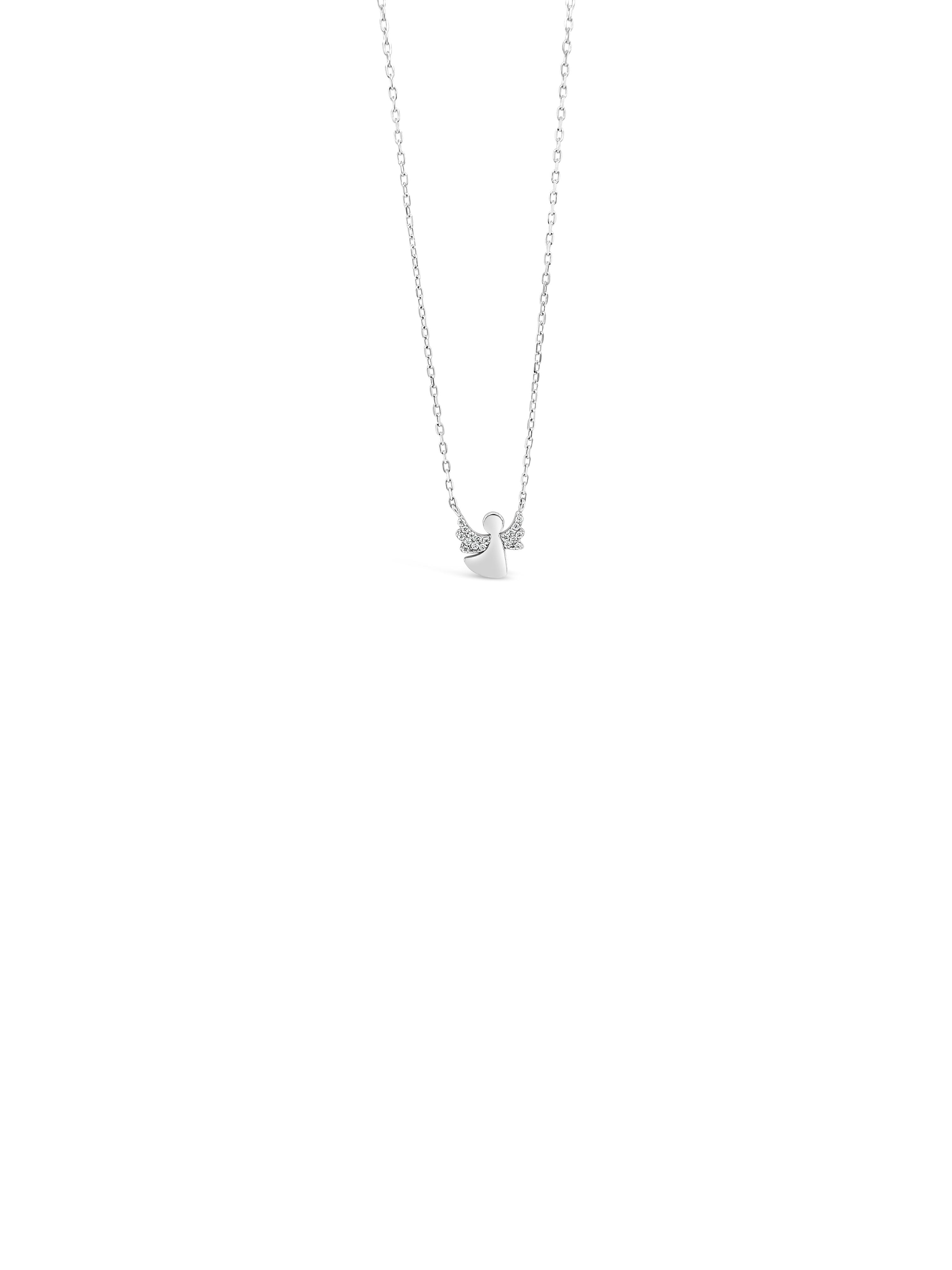 Absolute Jewellery Angel With Diamante Wings Necklace HCP218