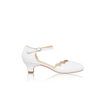 Load image into Gallery viewer, SALE Perfect Bridal White Communion Shoes:- Avery Heel
