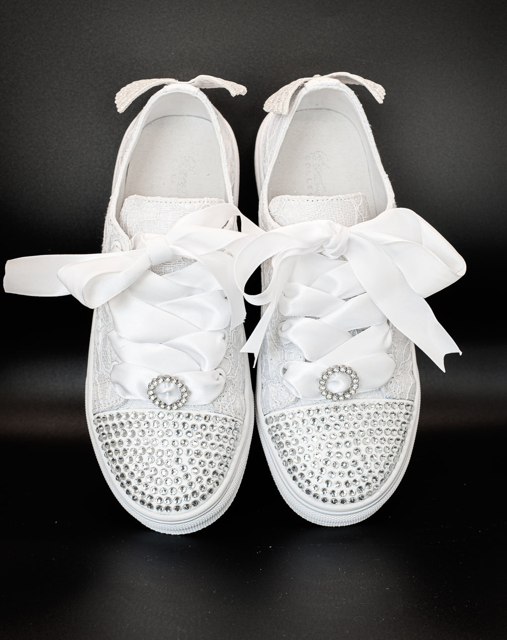 Sweeties By Sweetie Pie Girls White Sneaker Shoes:- Elsa Flats