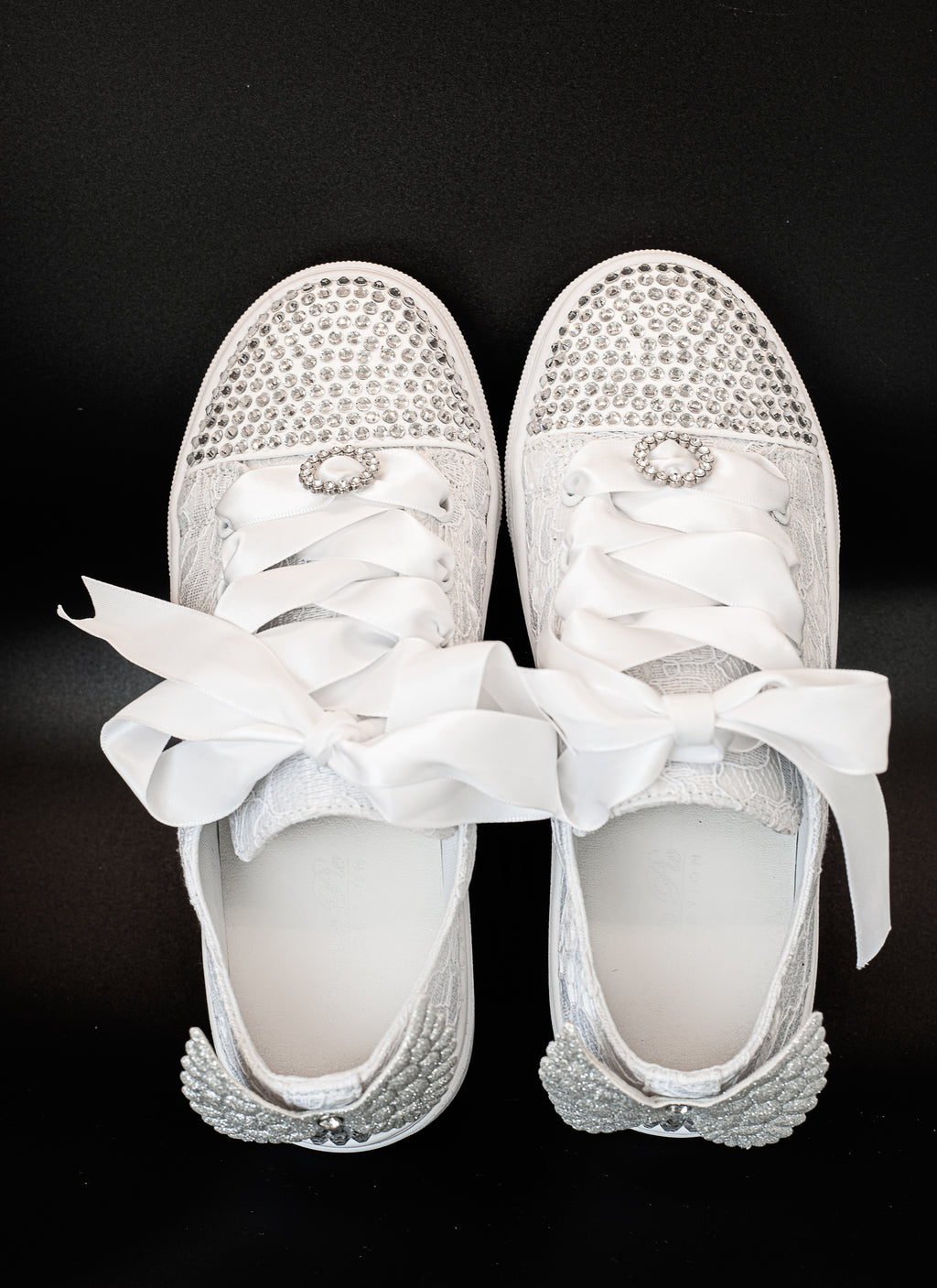 Sweeties By Sweetie Pie Girls White Sneaker Shoes:- Elsa Flats
