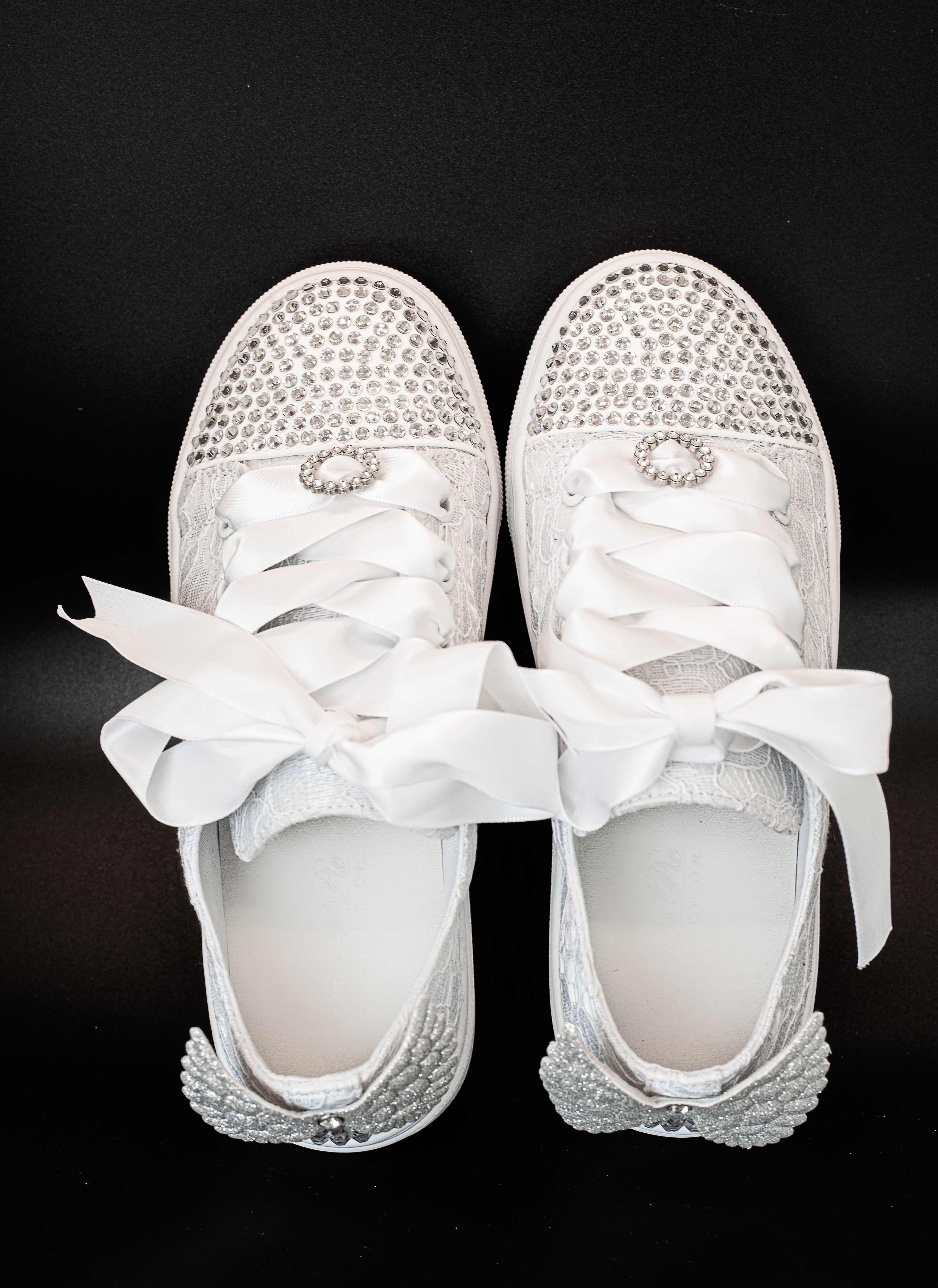 Sweeties By Sweetie Pie Girls White Sneaker Shoes:- Elsa Flats