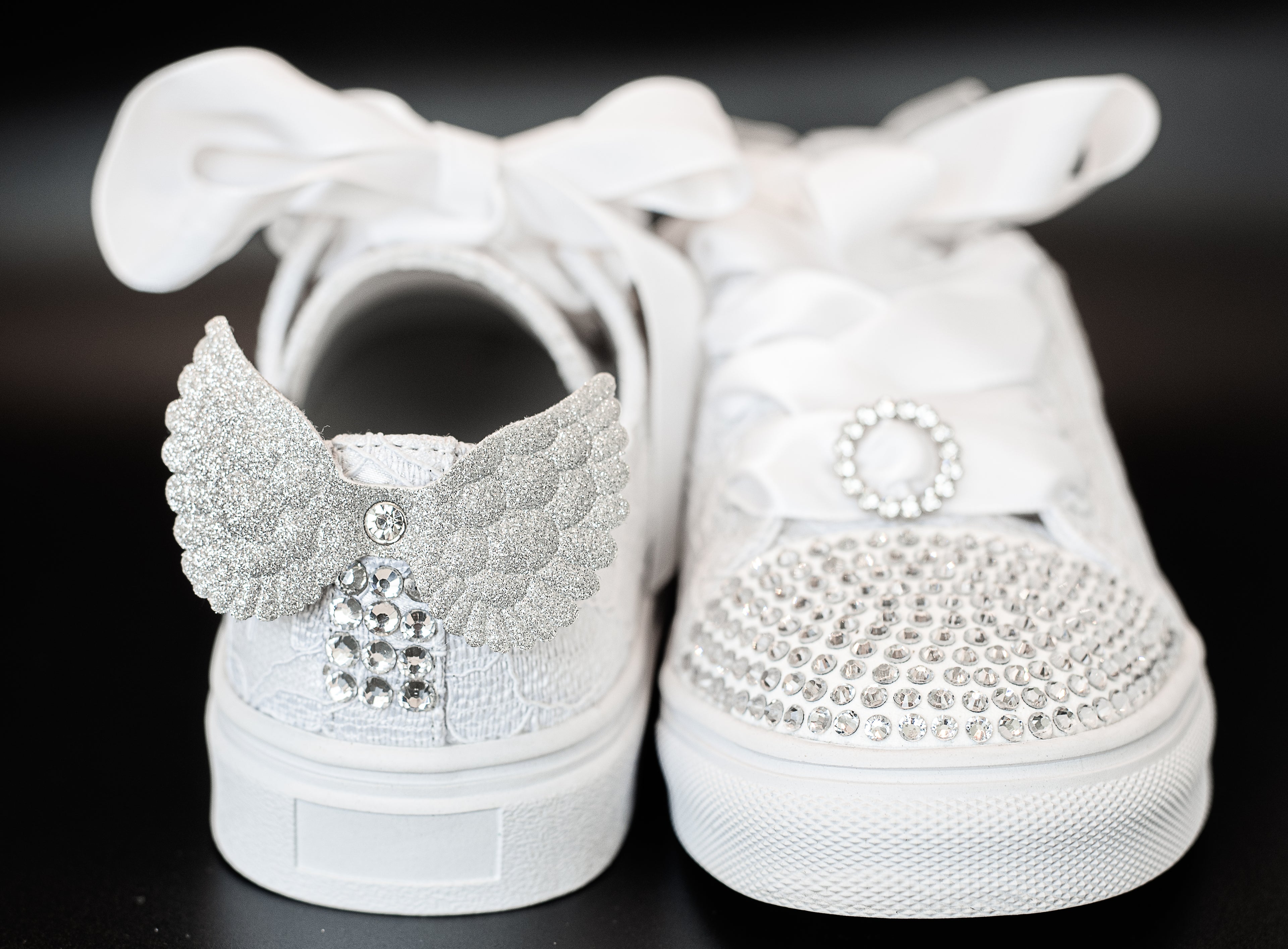 Sweeties By Sweetie Pie Girls White Sneaker Shoes:- Elsa Flats