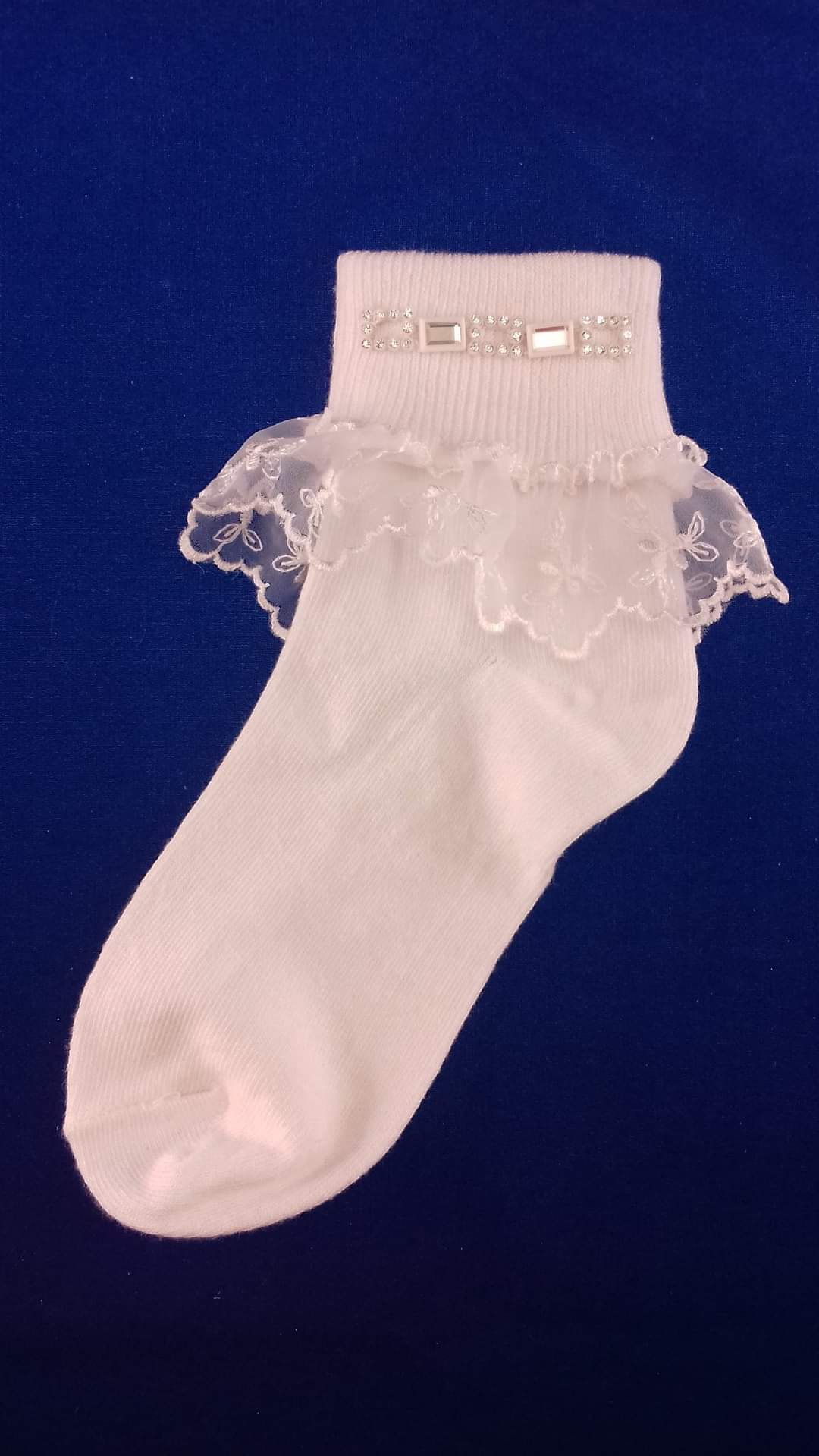 Celebrations Girls White Communion Socks CSK007