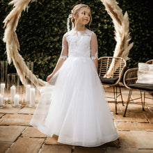 Load image into Gallery viewer, Emmerling Girls White Communion Dress:- Grita
