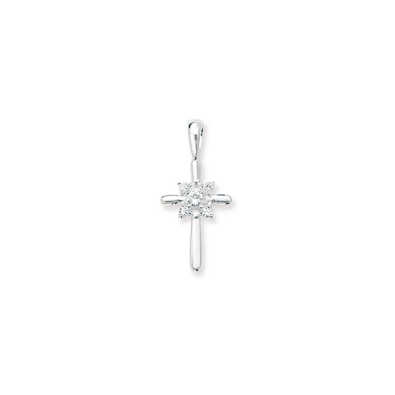 KINDLE Girls C/Z Cross Necklace:- HSP122A