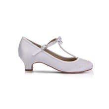 Load image into Gallery viewer, Perfect Bridal White Communion Shoes:- Hope Heel
