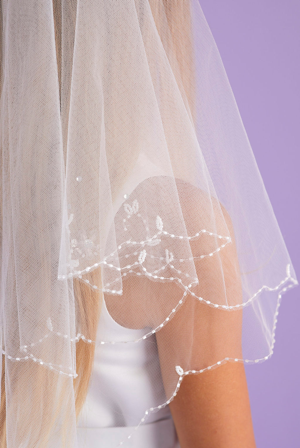 Peridot Girls White Holy Communion Veil:- Hope