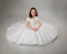 Load image into Gallery viewer, Paula&#39;s Communion Girls White Communion Dress:- PJ06
