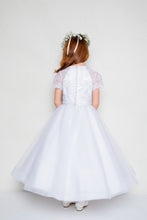 Load image into Gallery viewer, SALE COMMUNION DRESS Isabella Girls White Communion Dress:- IS22162 Age 7 &amp; 10
