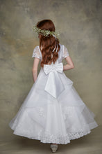 Load image into Gallery viewer, SALE COMMUNION DRESS Isabella Girls White Communion Dress:- IS23478 AGE 6, 7 &amp; 8
