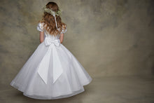 Load image into Gallery viewer, SALE COMMUNION DRESS Isabella Girls White Communion Dress:- IS23480 AGE 6, 7 &amp; 8
