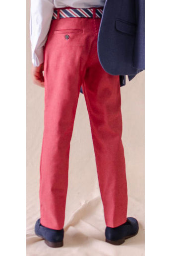 SALE One Varones Boys Chinos Pale Red