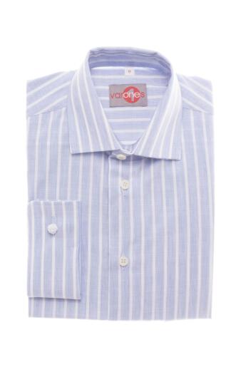 SALE One Varones Boys Blue & White Stripe Shirt:-10-06082 201