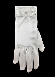 Little People Girls White Communion Gloves LP811
