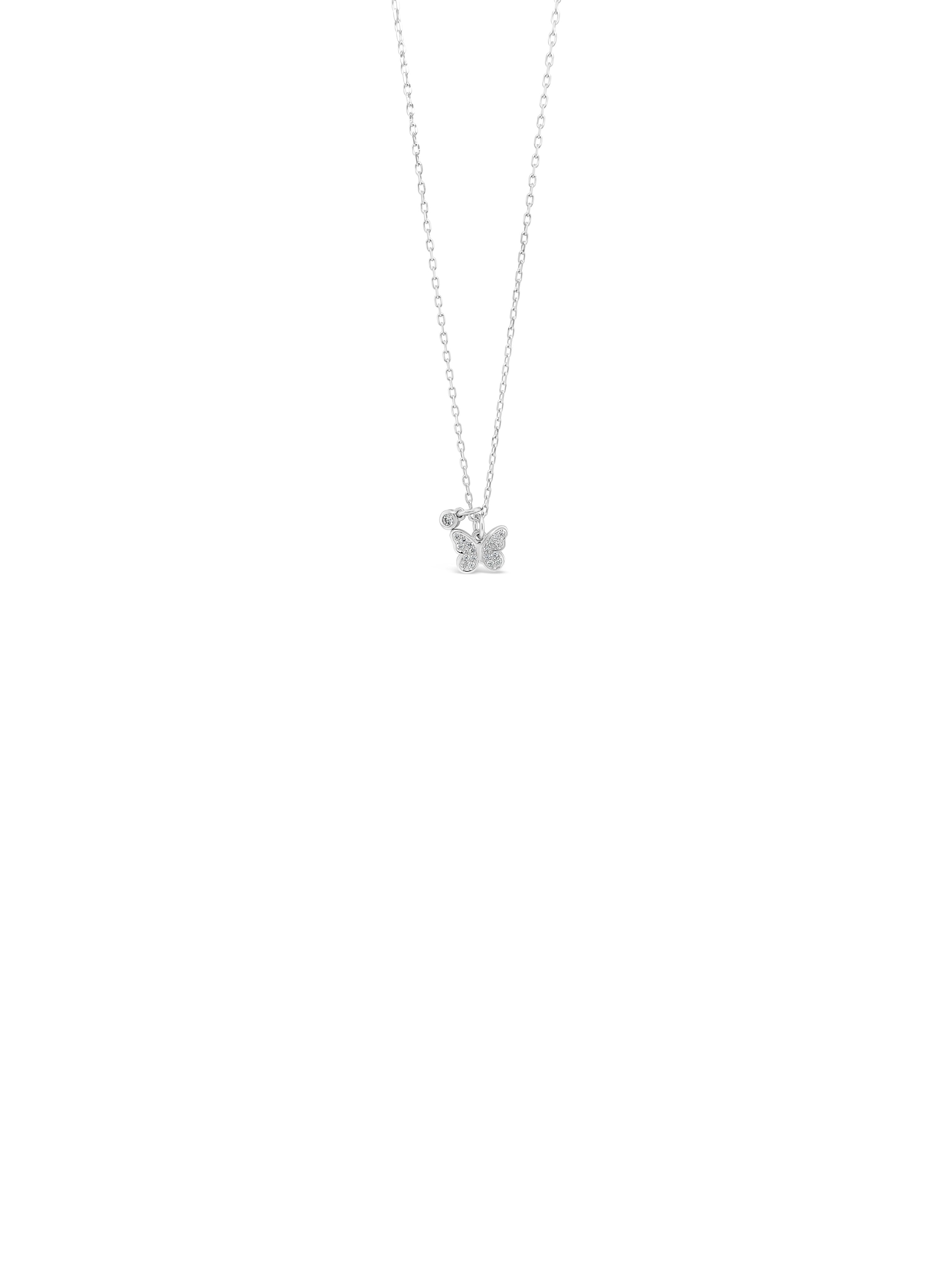 Absolute Jewellery Diamante Butterfly Necklace HCP210