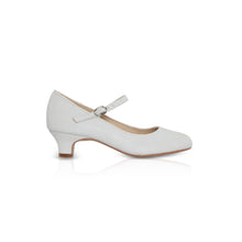 Load image into Gallery viewer, Perfect Bridal White Communion Shoes:- Kylie Heel
