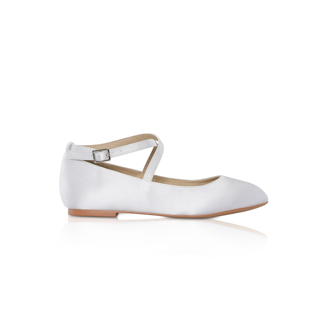 SALE Perfect Bridal White Communion Shoes:- Lena Pump