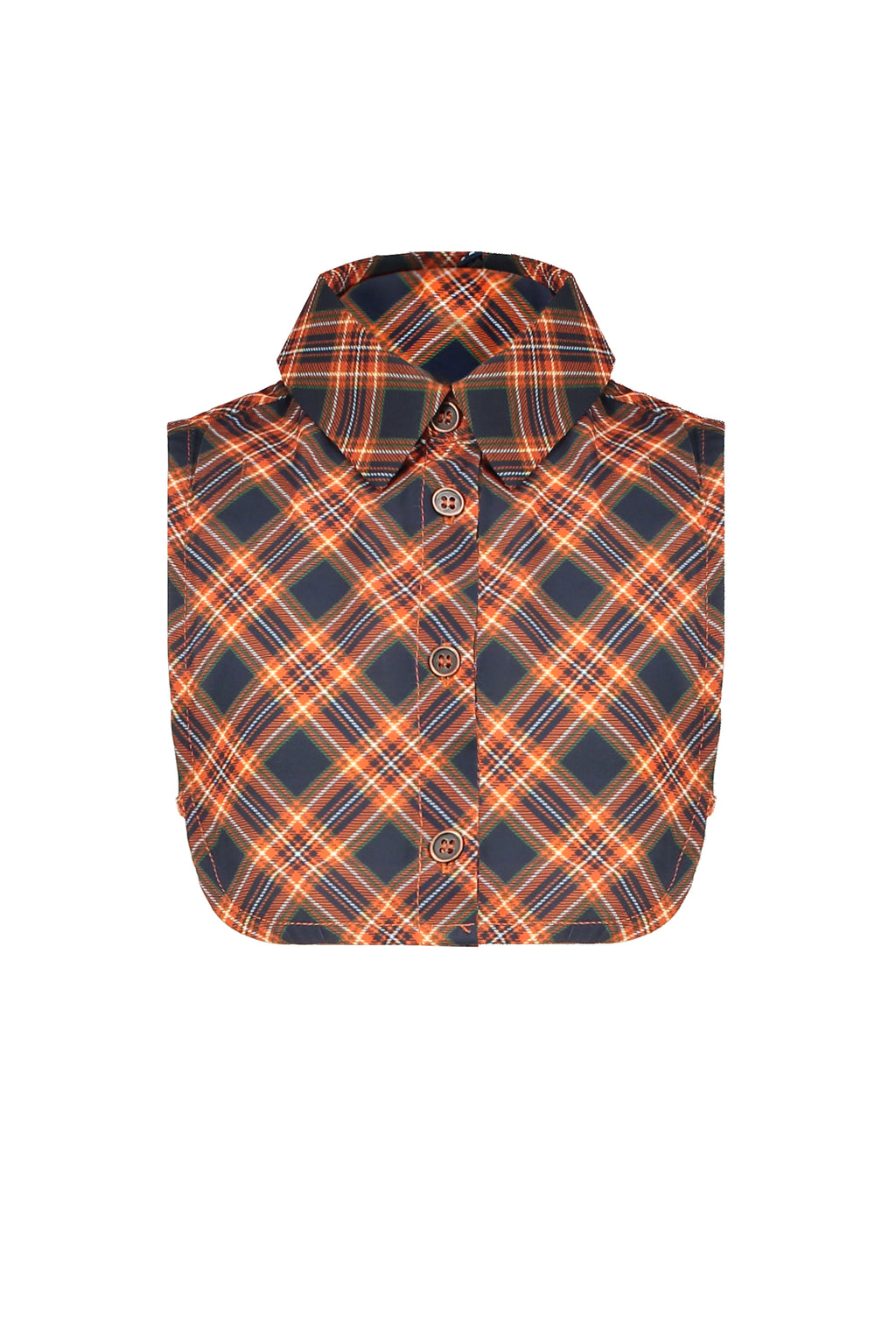 SUMMER SALE NONO Girls Orange Checked Collarette LAST ONE