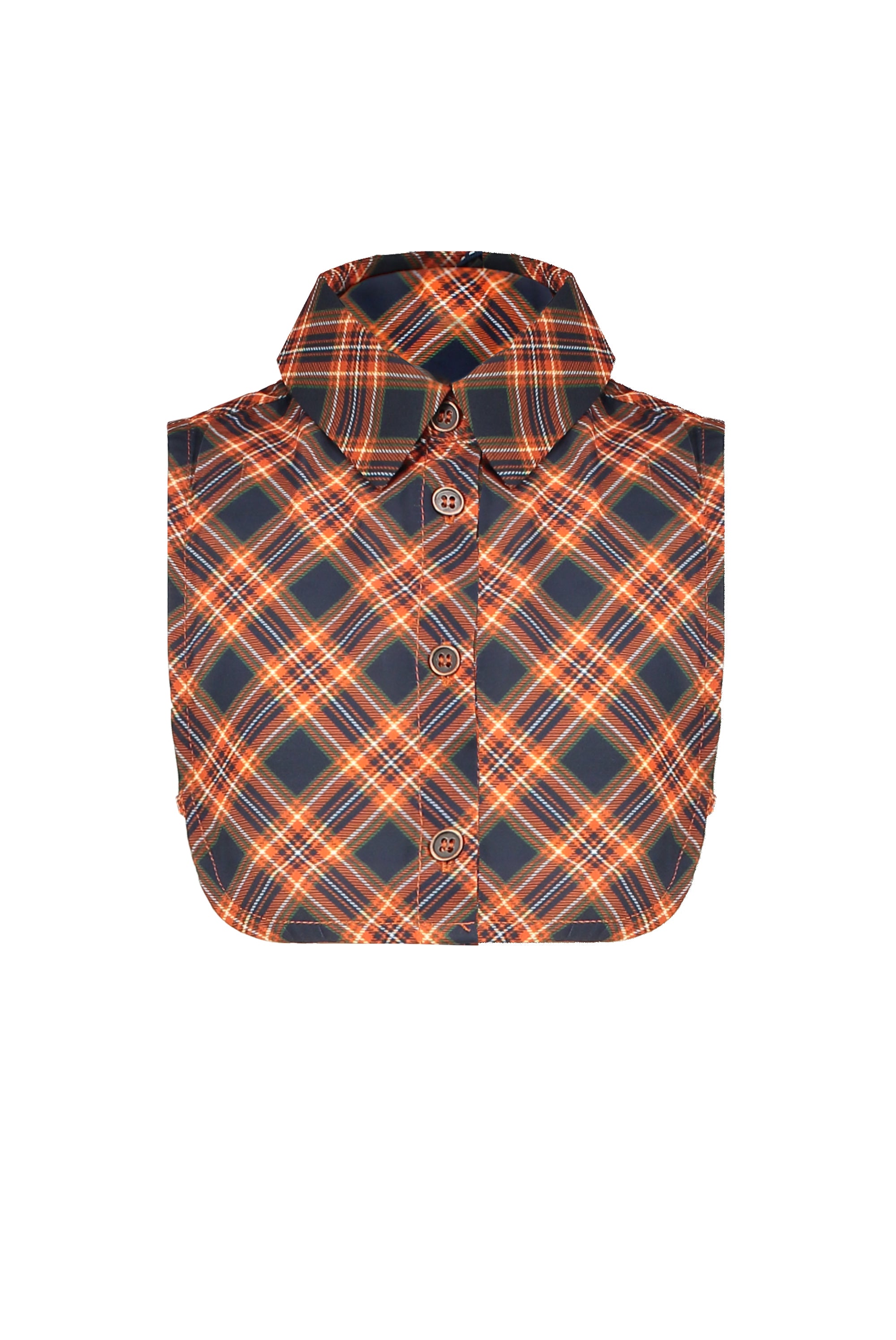 SUMMER SALE NONO Girls Orange Checked Collarette LAST ONE