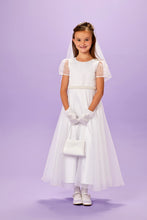 Load image into Gallery viewer, SALE Peridot Girls White Communion Dress:- Laura
