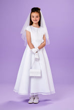 Load image into Gallery viewer, Peridot Girls White Communion Bag:- Violet
