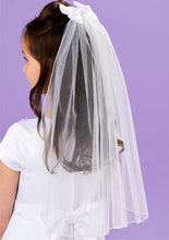 Load image into Gallery viewer, Peridot Girls White Holy Communion Veil:- Fallon
