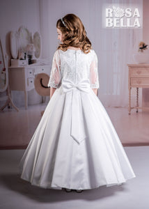SALE COMMUNION DRESS Rosa Bella By Sweetie Pie Girls White Communion Dress:- RB635 AGE 7