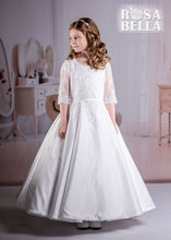 Load image into Gallery viewer, Rosa Bella By Sweetie Pie Girls White Communion Dress:- RB636
