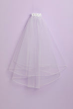 Load image into Gallery viewer, Peridot Girls White Holy Communion Veil:- Robyn
