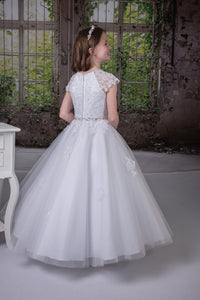 Sweetie Pie Girls White Communion Dress:- 3087
