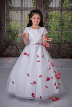 Load image into Gallery viewer, Sweetie Pie Girls White Communion Dress:- 4038
