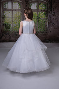 Sweetie Pie Girls White Communion Dress:- 4050