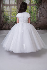 Sweetie Pie Girls White Communion Dress:- 4063