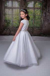 SALE COMMUNION DRESS Sweetie Pie Girls White Communion Dress:- 4065  AGE 6