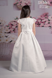 SALE COMMUNION DRESS Sienna Rose By Sweetie Pie Girls White Communion Dress:- SR706 AGE 6