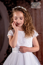Load image into Gallery viewer, Sweetie Pie Girls White Communion Dress:- 4086

