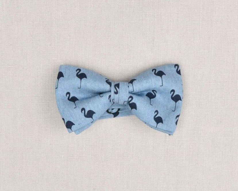 SALE One Varones Boys Bow Tie - Flamingos