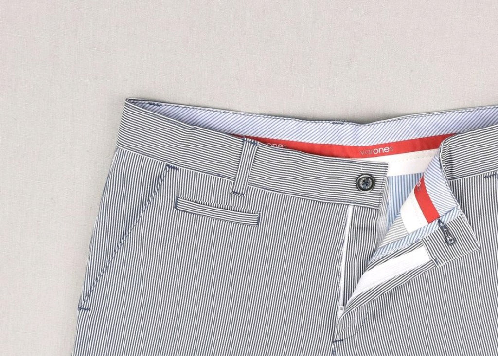 SALE One Varones Boys Trousers - Navy & White Stripe:-10-05044 78