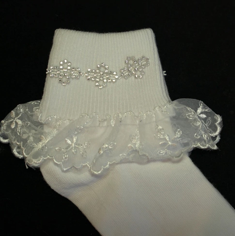 Little People Girls Communion Socks 5165