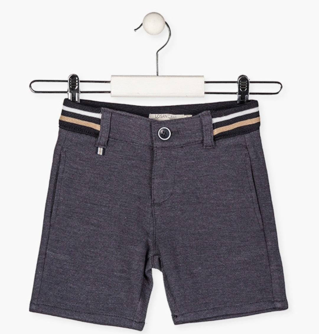 SUMMER SALE Losan Boys Striped rib-knit waist shorts. LAST ONE AGE 7