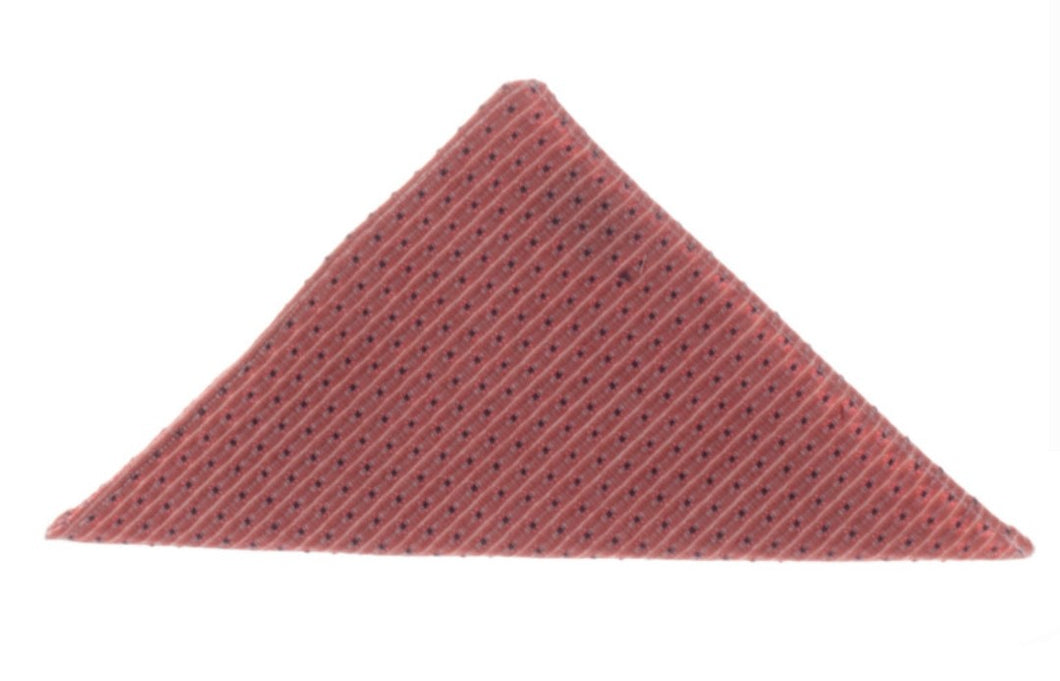 SALE One Varones Boys Pink With Navy Dot Pocket Square