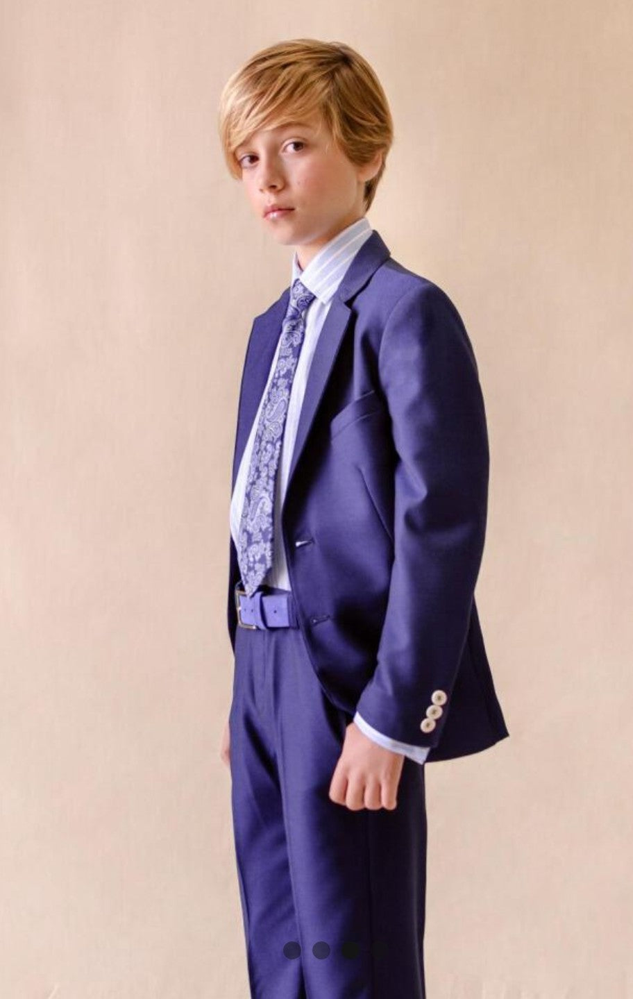 SALE One Varones Boys Dark Navy 2 Piece Suit Age 9 & 10