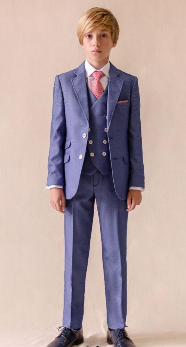 SALE One Varones Boys Blue 2 Piece Suit Age 6