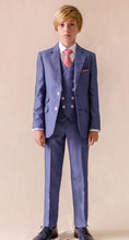 Load image into Gallery viewer, SALE One Varones Boys Blue 2 Piece Suit Age 6 &amp; 9
