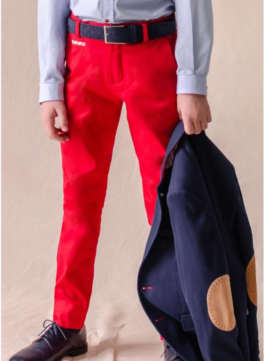 SALE One Varones Boys Red Chinos