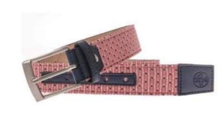 SALE One Varones Boys Salmon Colour With Navy Dot Belt