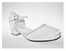 Load image into Gallery viewer, Celebrations Girls White Communion Shoes:- Maria Heel
