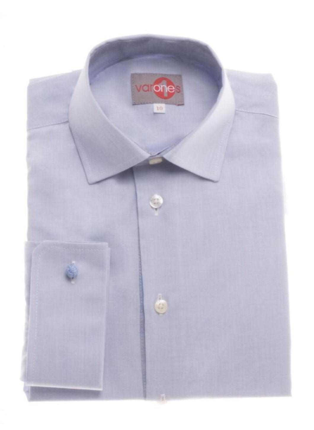 SALE One Varones Boys Blue Shirt With Grey Collar Insert:-10-06092 02